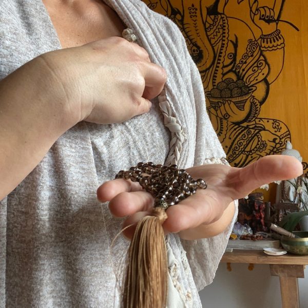 6mm Smoky Quartz Mala - Image 3